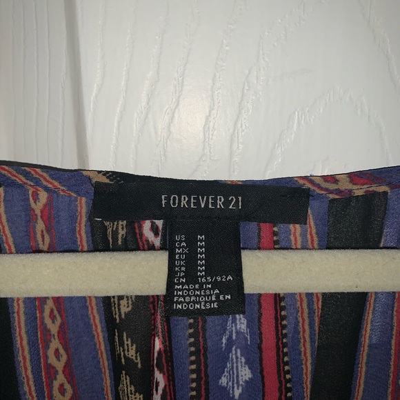 Tribal Striped Chiffon Maxi Dress - Picture 6 of 6